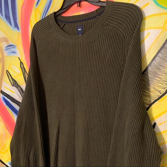 Gap Ribbed Crewneck Sweater Sz XL - Picture 3 of 5